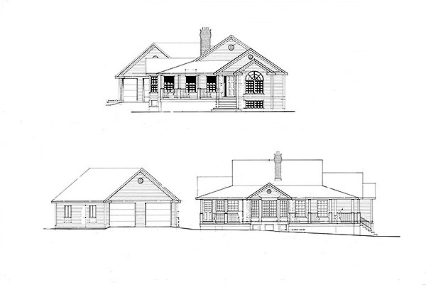 South and West Elevations, Gravenhurst